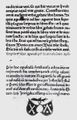 Paralela mezi Fustovým–Schöfferovým signetem (Mainz 1462) a značkou v Novém zákonu (Plzeň? po 1476). Vlevo Biblia latina (48 ř., Mainz, Johann Fust – Peter Schöffer st. 1462). Díl druhý, fol. 239a se závěrem Apokalypsy, červeno-černým explicitem a společným signetem. Knihovna Národního muzea (Praha), sign. Knihovna Kinských 341 (snímek laskavě zapůjčil digitální fotoarchiv pražské Nadace pro dějiny kultury ve střední Evropě). Vpravo Nový zákon zv. Se signetem (Plzeň?, Tiskař Arnoštových Statut? po 1476). Fol. 209a se závěrečnou jednosloupcovou sazbou ukončenou signetem, snad napodobujícím značku z Mohuče. Národní knihovna ČR (Praha), sign. 44 E 67.