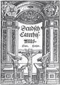 Výchozí štoček Mistra Jákobova žebříku (Wittenberg 1529) a nápodoby u Melantricha (Praha 1547), Günthera (Prostějov 1545) a Sixta z Lerchenfelsu (Litoměřice 1626). Nahoře vlevo Luther, Martin: Deudsch Catechismus (Wittenberg, Georg Rhau 1529). Titulní strana s portálovou bordurou, dole ukřižovaný Kristus mezi dvěma lotry (tiskař Rhau štoček Mistra Jákobova žebříku užíval v letech 1527–1541). Nahoře vpravo Rhegius, Urban: Katechesis (Praha, Jiří st. Melantrich z Aventinu 1547). Titulní strana se zmenšenou volnou kopií datovanou v levém horním štítku 1528. Královská kanonie premonstrátů na Strahově – Strahovská knihovna (Praha), sign. HU V 48. Dole vlevo Rhegius, Urban: Rozmlouvání o krásném kázání, kte