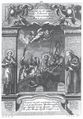 Svržení Jana Nepomuckého z mostu (Augsburg 1725). Balbín, Bohuslav: Vita b. Joannis Nepomuceni martyris (Augsburg, Johann Jakob Lotter 1725). Tabule 22 signovaná vpravo dole rytcem Johannem Andreasem Pfeffelem st. Antikvariát Meissner (Praha).