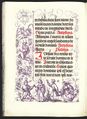 Dvě strany Gebetbuchu císaře Maxmiliána I. (Augsburg 1514). Maximilian I., Kaiser: [Gebetbuch] Oratio ad suum proprium angelum (Augsburg, Johann Schönsperger st. 1514). Fol. 56b a 50a s novým typem fraktury, červeně doplněným textem a dodatečně provedenými rozsáhlými marginálními kresbami Albrechta Dürera (monogram AD s letopočtem 1515 na levé straně vlevo dole). Do vegetativních drolerií jsou zakomponovány povětšinou taneční a hudební scény ze života německého patriciátu. Repro: Kapr 1955.