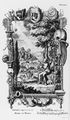 Stvoření člověka z Scheuchzerovy Kupfer-Bibel (Augsburg–Ulm 1731). Scheuchzer, Johann Jakob – Pfeffel, Johann Andreas st.: Kupfer-Bibel, in welcher die Physica sacra, oder geheiligte Naturwissenschaft derer in H. Schrifft vorkommenden natürlichen Sachen deutlich erklärt (Augsburg–Ulm, Christian Ulrich Wagner 1731–1735). Díl 1, tabule 23 Stvoření člověka dle Gn 1, 26–27. Kreslíř centrálního obrazu Johann Melchior Füssli, kreslíř bordury s alegorií Smrti Johann Daniel Preissler, rytec ústředního výjevu Jakob Andreas Fridrich st., rytec legendy Johann Christoph Steinberger. Nakladatelem a rytcem většiny ostatních obrazů byl Johann Andreas Pfeffel st. NK Praha, sign. 65 A 31/1.