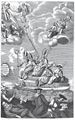 Frontispis fratera Carola pro Sannigovu Scholu (Praha 1687–1688). Sannig, Bernard: Schola controversistica seu Controversiae universae (Praha, Jan Mikuláš Hampel 1687–1688). Frontispis (Svatá Trojice a apoštolové osvěcují papeže Jana XIV. a církevní Otce, např. sv. Bernarda a sv. Jeronýma, pod nimi poražení jinověrci). Signováno vlevo dole „fr. Carolus sc:“. Královská kanonie premonstrátů na Strahově – Strahovská knihovna (Praha), sign. BJ V 22.