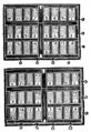 Lícová a rubová forma pro vyřazení elzevirského formátu se třemi signaturami (Leipzig 1743). Gessner, Christian Friedrich: Der in der Buchdruckerei wohl unterrichtete Lehr-Junge (Leipzig, Christian Friedrich Gessner 1743). Pag. 29. Královská kanonie premonstrátů na Strahově – Strahovská knihovna (Praha), sign. AZ X 34.